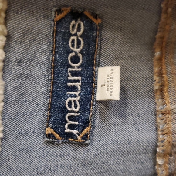 Maurices Serpa Collar Women's Jean Jacket size large - Picture 3 of 4